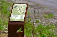 bent corten steel Park Signage, Signage Board, Environmental Graphic Design, Wayfinding Signs ...