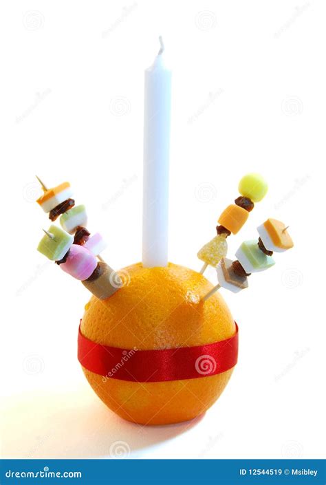 Christingle Orange Royalty Free Stock Images - Image: 12544519