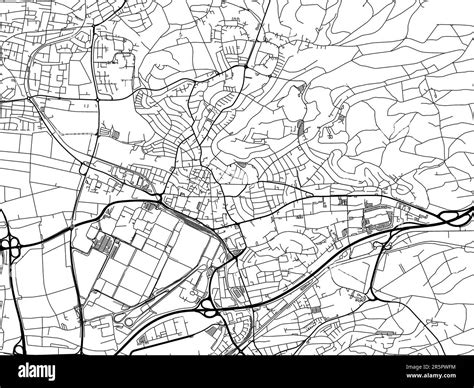 Road map of the city of Sindelfingen in Germany on a white background Stock Photo - Alamy