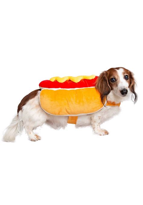 Pet Krewe Hot Dog Costume for Cats and Dogs | Small Pet Wiener Costume ...