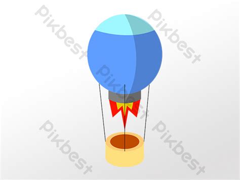 Drawing Cartoon Transportation Blue Hydrogen Balloon Illustration PNG ...