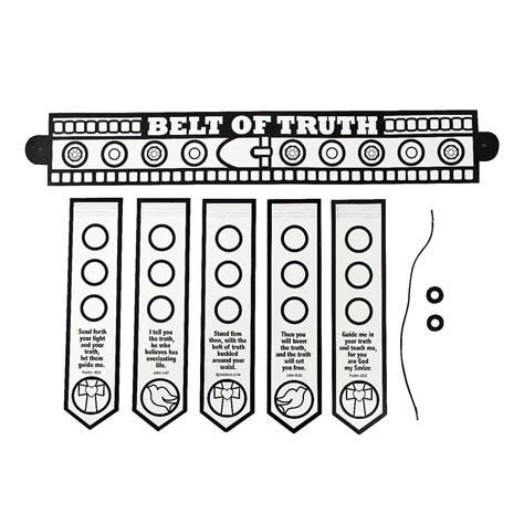 Free Printable Belt Of Truth Craft