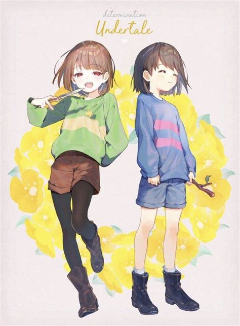 Undertale Frisk And Chara : Chara and Frisk (Undertale) by LilyTheFoxig on DeviantArt / Share ...