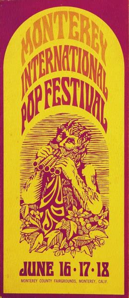 Monterey International Pop Festival, June 16, 17 & 18, 1967 | Music ...