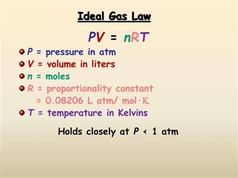 PPT - Ideal Gas Law PowerPoint Presentation, free download - ID:352184