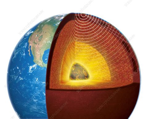 Seismic tomography, diagram - Stock Image - C014/7240 - Science Photo Library