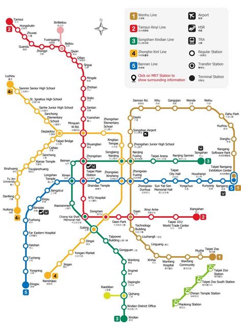 Taipei train station map - Taipei railway station map (Taiwan)