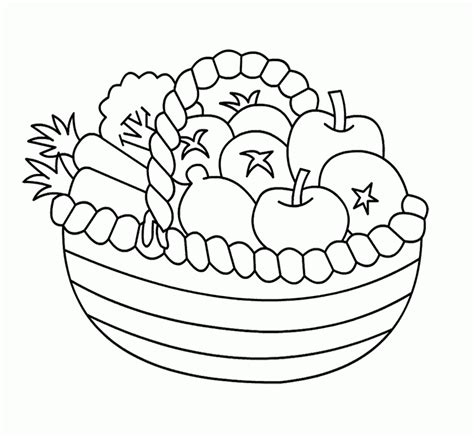 Vegetable Basket Coloring Pages / Pin on Food Coloring Pages - September 17, 2013 by holly leave ...