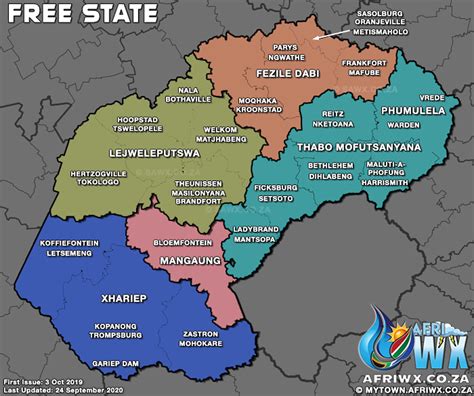 South Africa District Municipality Province Maps