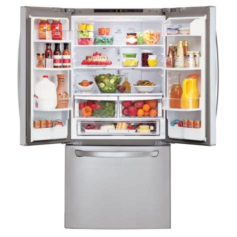 LG LFC22770ST 30 in. W 21.8 cu. ft. French Door Refrigerator in Stainless Steel