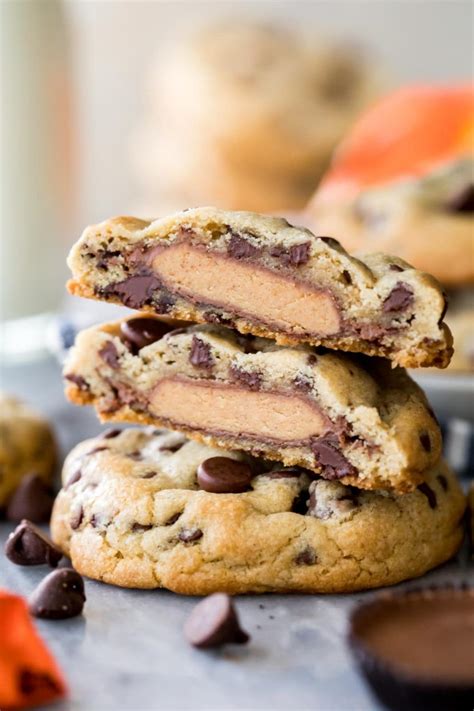 Reese's Stuffed Cookies (With Video!) - Sugar Spun Run