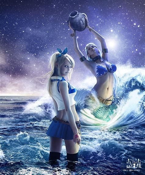 Fairy Tail Lucy and Aquarius Live action | Fairy tail cosplay, Fairy ...