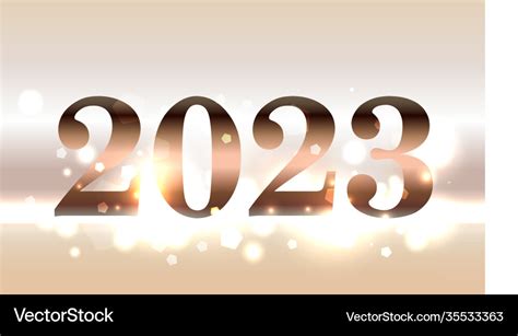 Year 2023 new concept Royalty Free Vector Image