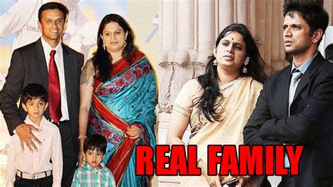 Rahul Dravid and his real life family