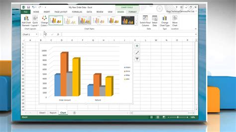 How to Change the layout of a chart in Excel - YouTube