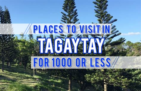 Tagaytay Picnic Grove Entrance Fee 2018