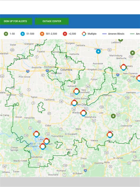 Ameren Missouri Power Outage Map - Map