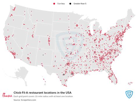 Number of Chick-Fil-A locations in the USA in 2024 | ScrapeHero