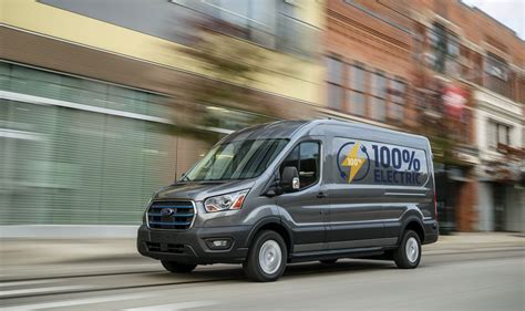 Ford unveils E-Transit electric cargo van with 126 miles of range and $45,000 price tag - The Verge