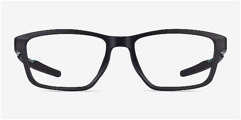 Oakley Metalink - Rectangle Matte Black Frame Glasses For Men | Eyebuydirect