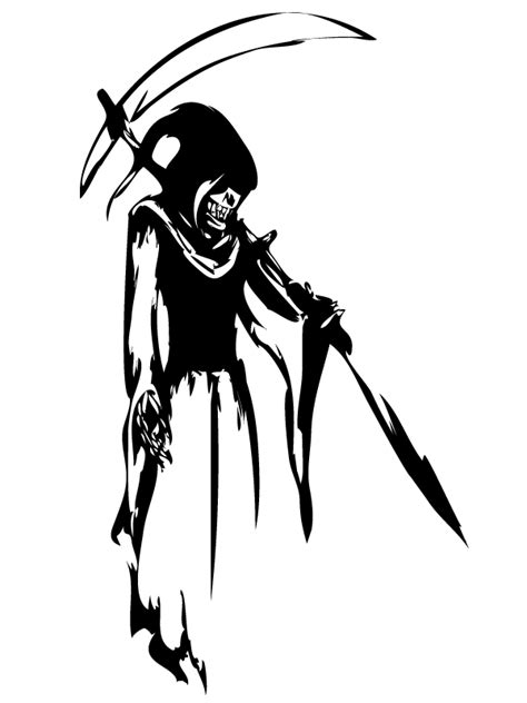 Death Logo Silhouette White Reaper Png Download 19201 - vrogue.co