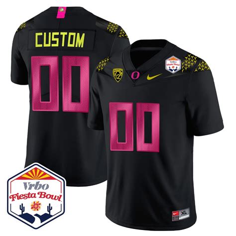 Oregon Ducks 2022-2023 Football Custom Jersey – Fiesta Bowl Patch ...