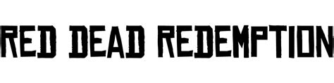 Red Dead Redemption font download - Famous Fonts