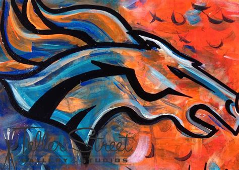 Denver Broncos Painting at PaintingValley.com | Explore collection of ...