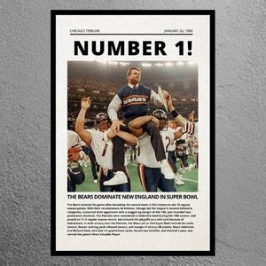 1985 Chicago Bears, Bears Super Bowl, 85 Bears, Super Bowl XX, Mike ...