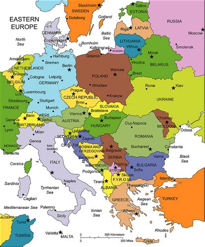 Map of Eastern Europe