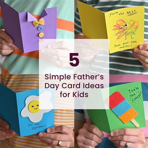 5 Simple Fathers Day Card Ideas for Kids | Hobbycraft