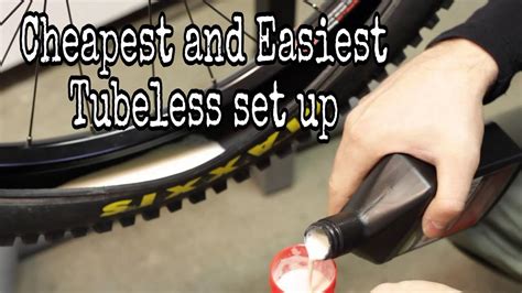 TUBELESS TIRE SET UP ON MOUNTAIN BIKE | DO IT YOURSELF - YouTube