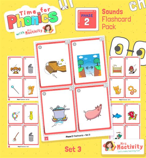 Phase 2 Set 3 Pictures Flashcards | Phase 2 Phonics Flashcards