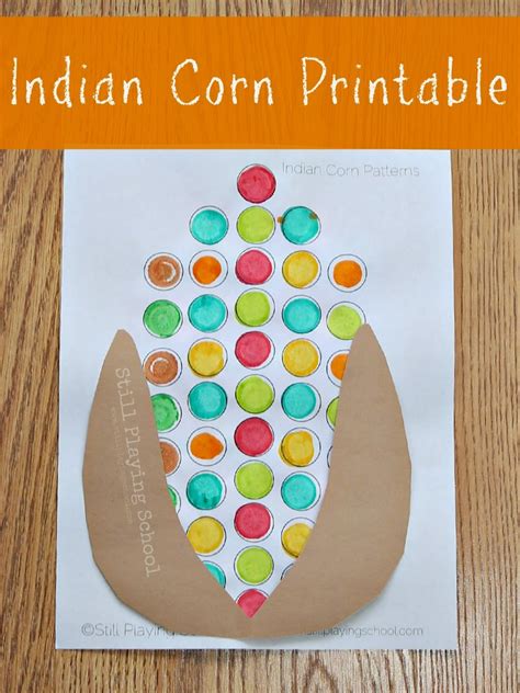 Indian Corn Crafts and Activities for Kids | Still Playing School