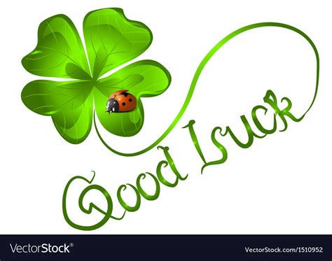 Good luck Royalty Free Vector Image - VectorStock