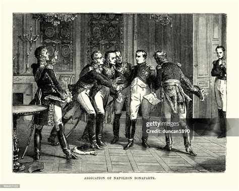 Abdication Of Napoleon Bonaparte High-Res Vector Graphic - Getty Images