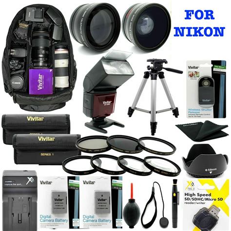 NIKON COOLPIX P1000 LENS COMPLETE 77MM HD 8K ACCESSORY KIT FLASH/LENSES/BACKPACK | eBay