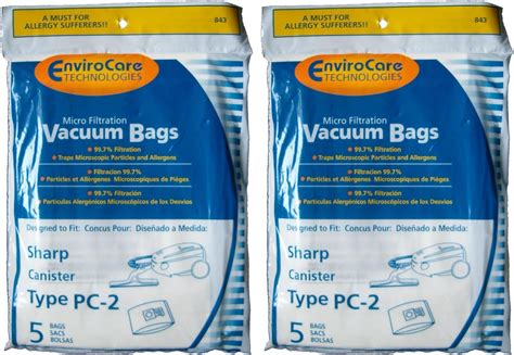 Amazon.com: SHARP CANISTER EC-6311/7311 BAGS (5)PK : Home & Kitchen