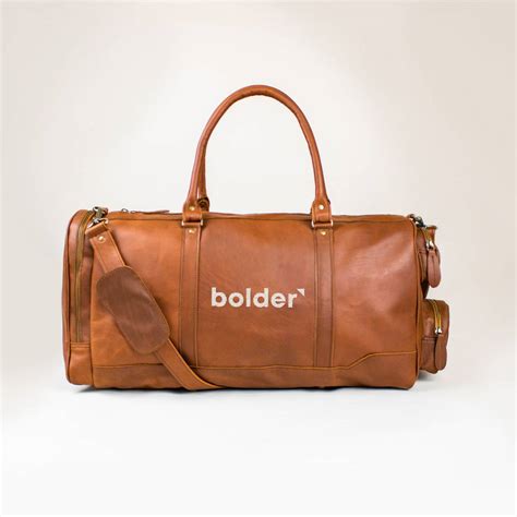 Branded Leather Duffles | Luxury Corporate Gift | Logo Branded Leather Jackets, Bags, Aprons ...