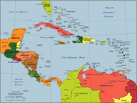 Central America by Kylie Holladay | Caribbean islands map, Central america, Caribbean