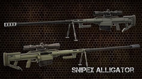 3D model Snipex Alligator Sniper Rifle VR / AR / low-poly | CGTrader