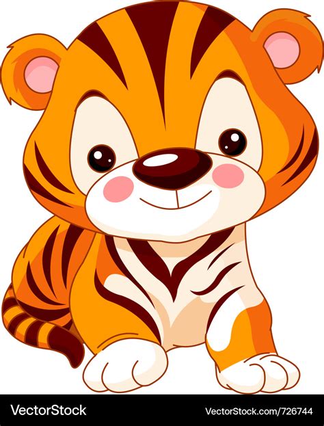 Cartoon tiger Royalty Free Vector Image - VectorStock