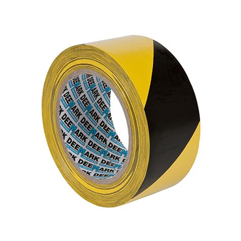 Black & Yellow Floor Tape 50mmx33m - Solmedia