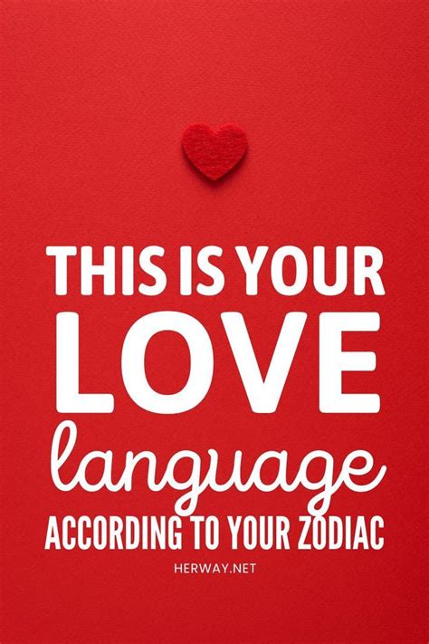 This Is Your Love Language, According To Your Zodiac in 2023 | Love languages, Language, Zodiac