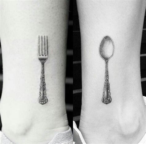 Simple Tiny Fork Tattoo - Best Tattoo Ideas