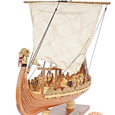 Wooden Toys & Hobbies Models & Kits Drakkar Dragon Viking Sailboat ...