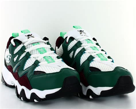 Skechers D lites x one piece Zoro-blanc-vert-bordeaux