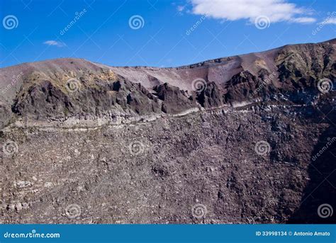 Crater of Vesuvius stock photo. Image of rock, campania - 33998134