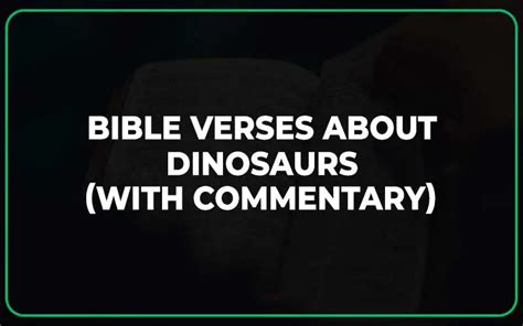 Top 10 Bible Verses About Dinosaurs (With Commentary) - Scripture Savvy