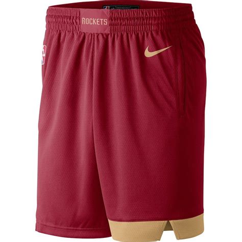 Men's Houston Rockets Nike Red City Edition Swingman Performance Shorts ...